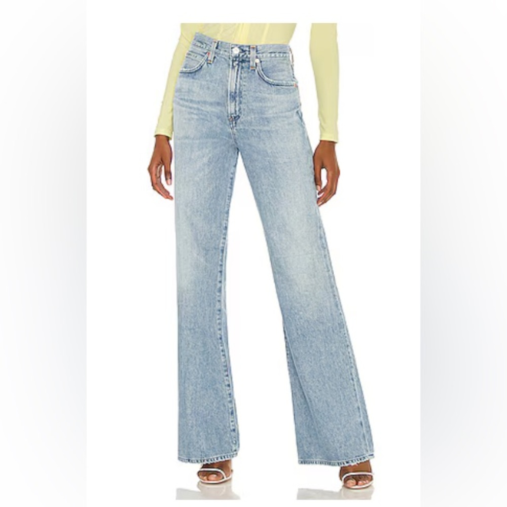 Citizens Of Humanity Rosanna High Rise Wide Leg Jeans in Horizon